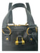 Yves Saint Laurent Black Leather Pebbled Goldtone Trim Bag Black