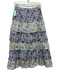 Loveshackfancy Size 2 White, Blue & Multi Cotton Floral Ruffle Tiered Maxi Skirt White, Blue & Multi / 2