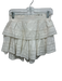 Loveshackfancy Size P White Cotton Elastic Waistband Lace Detail Mini Skirt White / P