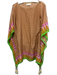 Tory Burch Size XS Orange, Green & Pink Silk & Cotton Geometric Print Dress Orange, Green & Pink / XS