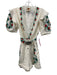 Farm Rio Size XS White, Green & Multi Linen Blend Flora & Fauna Romper White, Green & Multi / XS