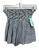 Koch Size XS White & Navy Blue Tencel Blend Shirred Waist Striped Shorts White & Navy Blue / XS