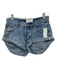 One Teaspoon Size 23 Medium Wash Cotton Denim Cuffed Button Fly Shorts Medium Wash / 23