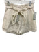 Loveshackfancy Size 0 White Linen Ruffle Trim Lace Trim Hook & Zip Fly Shorts White / 0