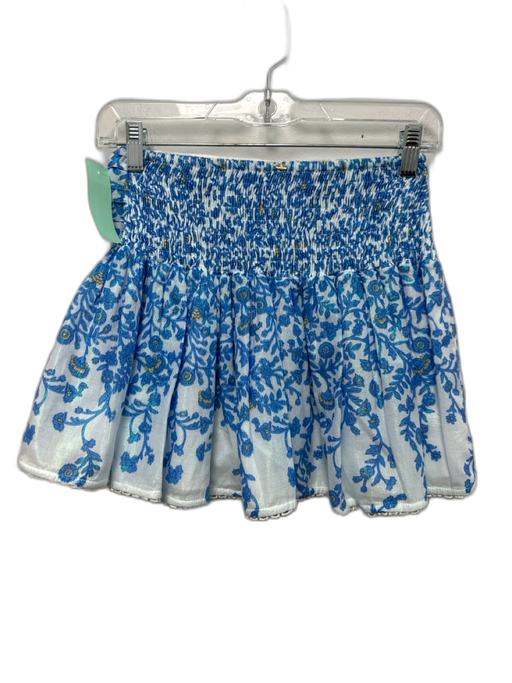 Poupette St. Barth Size Est XS Mixed Blues Cotton Blend Mini Skirt Set Mixed Blues / Est XS