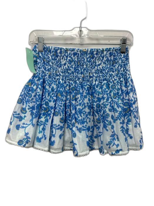Poupette St. Barth Size Est XS Mixed Blues Cotton Blend Mini Skirt Set Mixed Blues / Est XS