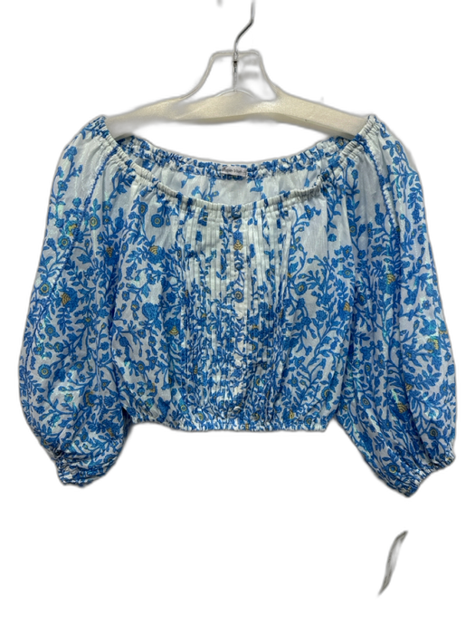 Poupette St. Barth Size Est XS Mixed Blues Cotton Blend Mini Skirt Set Mixed Blues / Est XS