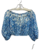 Poupette St. Barth Size Est XS Mixed Blues Cotton Blend Mini Skirt Set Mixed Blues / Est XS