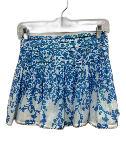 Poupette St. Barth Size Est XS Mixed Blues Cotton Blend Mini Skirt Set Mixed Blues / Est XS