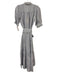 ME+EM Size 2 Cotton White & Blue Striped Maxi 1/2 sleeve Button up Dress Cotton / 2