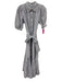 ME+EM Size 2 Cotton White & Blue Striped Maxi 1/2 sleeve Button up Dress Cotton / 2