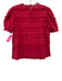 Ulla Johnson Size Est XS Pink Cotton & Viscose Short Sleeve Lace Detail Top Pink / Est XS