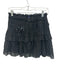 Love Shack Fancy Size XS Black Cotton Blend Elastic Waist Swiss Dot Lace Skirt Black / XS