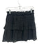 Love Shack Fancy Size XS Black Cotton Blend Elastic Waist Swiss Dot Lace Skirt Black / XS