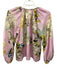 Cynthia Rowley Size XS Pink, Yellow, Green Silk Long puff sleeve Gathered Top Pink, Yellow, Green / XS