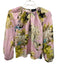 Cynthia Rowley Size XS Pink, Yellow, Green Silk Long puff sleeve Gathered Top Pink, Yellow, Green / XS