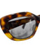 Celine Mixed Brown Acetate Chunky Tortoise Tinted Lens Cat Eye Sunglasses Mixed Brown