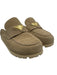 Prada Shoe Size 40 Beige Leather Suede Round Toe Triangle Logo Lug Sole Loafers Beige / 40