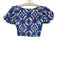 Cara Cara Size XXS Blue, White, Green Cotton Square Neck Floral design Skirt Set Blue, White, Green / XXS
