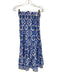 Cara Cara Size XXS Blue, White, Green Cotton Square Neck Floral design Skirt Set Blue, White, Green / XXS