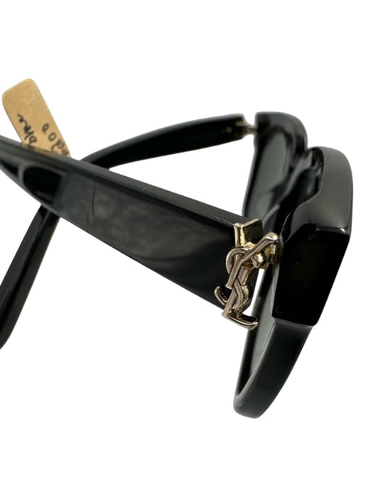 Saint Laurent Black Acetate Logo Detail Wayfarer Sunglasses Black