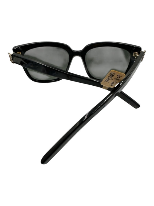 Saint Laurent Black Acetate Logo Detail Wayfarer Sunglasses Black