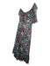 La Maison Talulah Size M Green & Multi Silk & Linen Blend Floral Maxi Dress Green & Multi / M