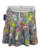 Maeve Size 6 White, Black & Multi Polyester Zip Back Map Print Box Pleats Skirt White, Black & Multi / 6