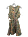 Alice + Olivia Size 0 Gold, Green, Multi Polyester & Viscose Sleeveless Dress Gold, Green, Multi / 0