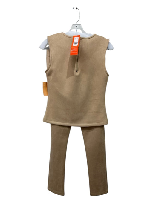 Jude Connally Size XS Camel Beige Polyester & Spandex Faux Suede Skinny Pant Set Camel Beige / XS