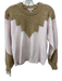 Joie Size XXS Beige & Pink Wool, Nylon, Cashmere Color Block Sweater Beige & Pink / XXS