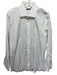 Ventura Size Est L White & Multi Cotton Grid Button up Men's Long Sleeve Shirt White & Multi / Est L