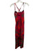 Cara Cara Size 0 Pink, Orange, Green Viscose & Spandex Sleeveless Midi Dress Pink, Orange, Green / 0