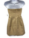 Significant Other Size 2 Beige Polyester & Viscose Strapless Piping Mini Dress Beige / 2