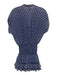 Misa Size XS Blue & White Polyester Cap Sleeve Ruffles Abstract Print Mini Dress Blue & White / XS