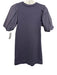 Marie Oliver Size XXS Dusty Purple Cotton Short Puff Sleeve Sweatshirt Dress Dusty Purple / XXS