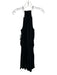 Ramy Brook Size XS Black Polyester Sleeveless Smocked Waist Piping Detail Dress Black / XS