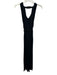 Trina Turk Size 2 Black Viscose & Elastane Sleeveless Front Slit Midi Sash Dress Black / 2