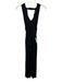 Trina Turk Size 2 Black Viscose & Elastane Sleeveless Front Slit Midi Sash Dress Black / 2