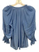 Ramy Brook Size XXS Light Blue Polyester Puff 1/2 Sleeve Split V neckline Top Light Blue / XXS