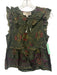 Love The Label Size XS Green, Pink, Purple Viscose Sleeveless Abstract Print Top Green, Pink, Purple / XS