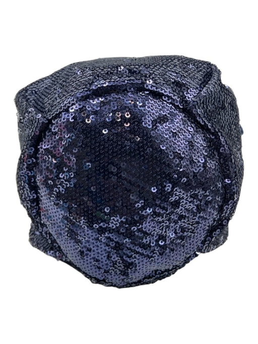 5a7 Cinq a Sept Navy Blue Fully Sequined Drawstring Pouch Bag Navy Blue / Mini