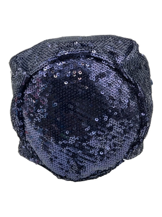 5a7 Cinq a Sept Navy Blue Fully Sequined Drawstring Pouch Bag Navy Blue / Mini