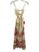 Johanna Ortiz Size 3 Beige, Pink, Brown Cotton Embroidered Sleeveless Dress Beige, Pink, Brown / 3