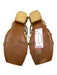 Cult Gaia Shoe Size 36 Gold & Brown Leather Wrap Around Textured Sandals Gold & Brown / 36