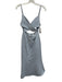 Significant Other Size 2 Light Blue Cotton Textured Sleeveless Cut Outs Dress Light Blue / 2