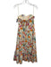 Hutch Size 0 Pink, Orange, Green Cotton Strapless Floral Print Ruffle Hem Dress Pink, Orange, Green / 0