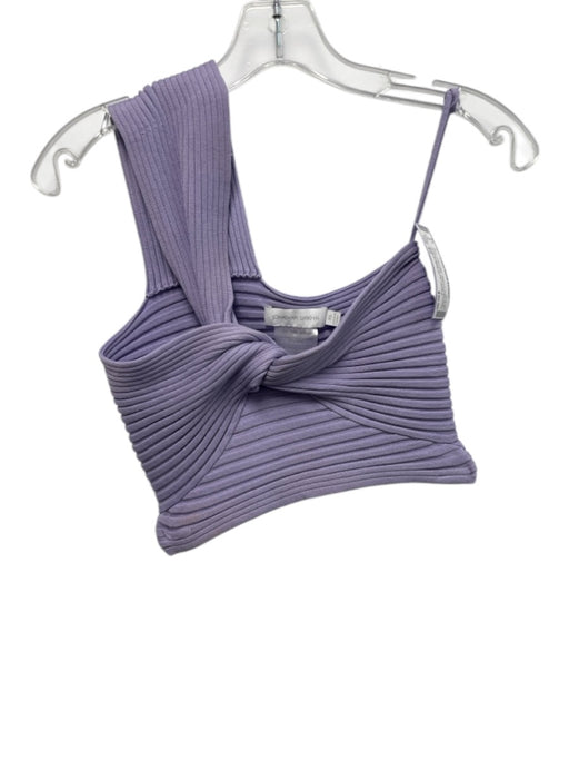 Jonathan Simkhai Size XS Light Purple Rayon & Nylon One Shoulder Rib Knit Top Light Purple / XS