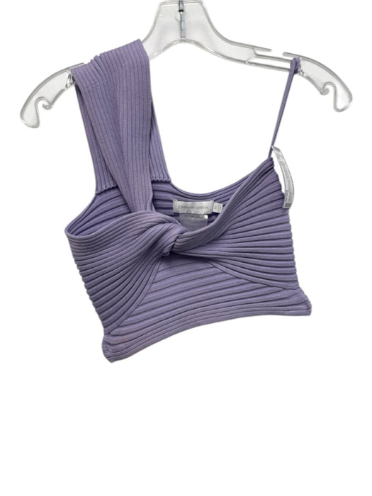 Jonathan Simkhai Size XS Light Purple Rayon & Nylon One Shoulder Rib Knit Top Light Purple / XS