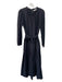 XiRENA Size S Black Cotton Long Sleeve Drop Waist Maxi Back Keyhole Dress Black / S